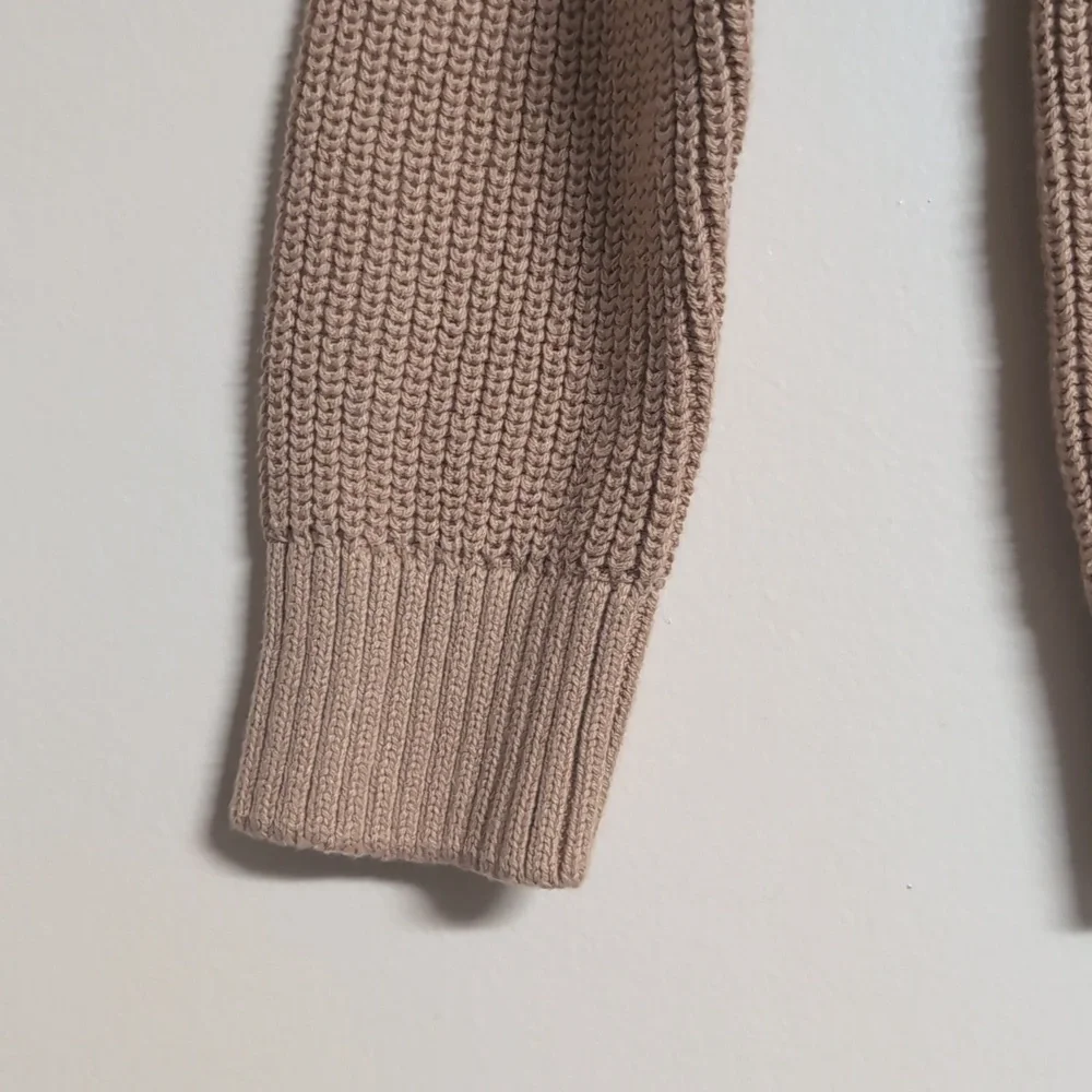 Children's Place NWT Cork Brown Sweater With Fur On‎ Inside Collar Size Small
